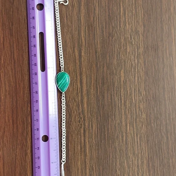 MALACHITE Sterling Silver Bracelet - Picture 3 of 5